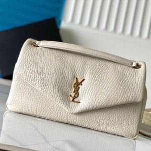 Ysl calypso shoulder bag 30 cm with dust bag(2557-whitw)
