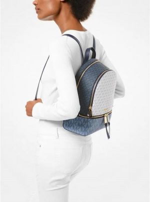 _Michaell_kors_backpack_with_dust_bag_(0089-1white-blue)