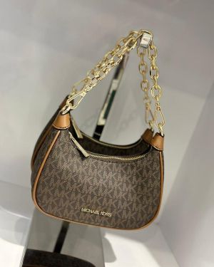Michaell Kors CB Cora 100822 Mini Zip Pouchette Signature Original Dust Cover & Carry Bag