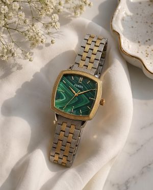 Fossii_l x Nick Jonas Ladies 2Ton Gold Green 01