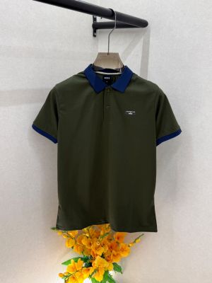 Hug Boss Olive Collar Neck Premium Polo T-shirt With Brand Box Packing F3801-OL