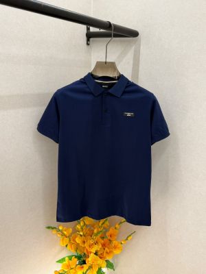 Hug Boss Navy Collar Neck Premium Polo T-shirt With Brand Box Packing F3801-NY