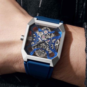 BELL & ROSS AUTOMATIC SILVER-BLUE