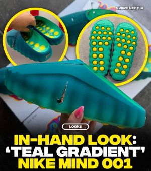 NIIKE MIND 001 SLIDE GEODE TEAL LIGHT MENTA FIX