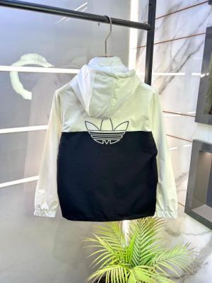 Adida Black Imported Back Print Super Premium Wind Shetter Jacket F3377-BL