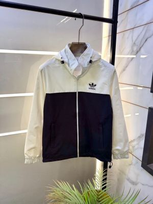 Adida Dark Grey Imported Back Print Super Premium Wind Shetter Jacket F3377-DGY