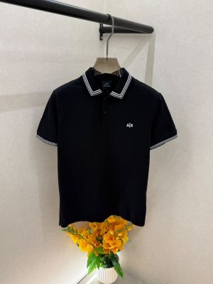 Arma Exchange Black Polo Premium Collar Neck T-shirt F5029-BL