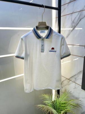 Casablanca White Premium Collar Neck Polo T-shirt F3517-WH