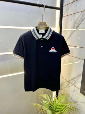 Casablanca Navy Premium Collar Neck Polo T-shirt F3517-NY