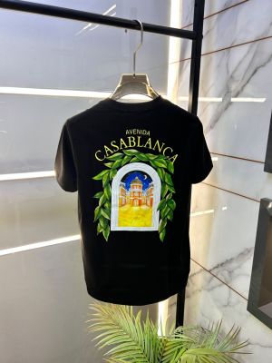 Casablanca Black Back Print Premium Round Neck T-shirt F5036-B1