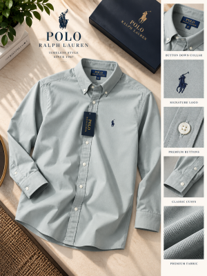 Ralp Lauren Premium Cotton Lycra Shirts 2567