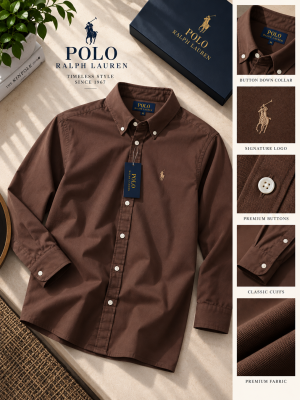 Ralp Lauren Premium Cotton Lycra Shirts 2570