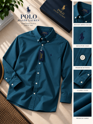 Ralp Lauren Premium Cotton Lycra Shirts 2577