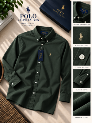 Ralp Lauren Premium Cotton Lycra Shirts 2578
