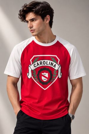 ZARRA John Life Premium Quality Embossed Print Round Neck Tshirt GZ_0487