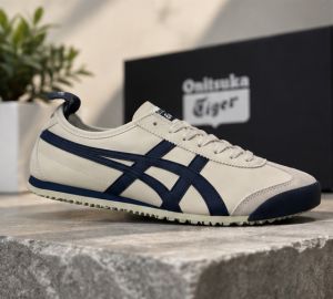 Onitsuuka Tiger Mexico 66 Cream Navy Womens 348