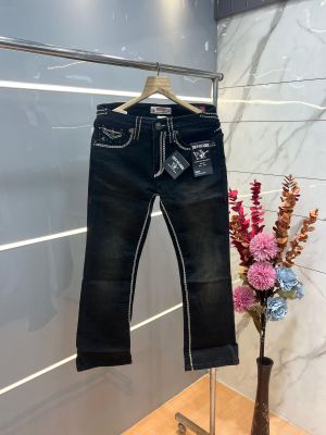 True Religio n Green Shade Boot cut Premium Imported Stretchable lycra fabric Denim with back flap pocket Design 3705