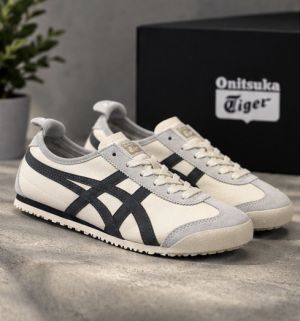 Onitsuuka Tiger Mexico 66 Cream Grey Suede Womens 344