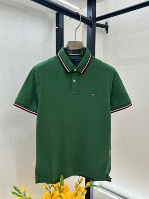 Tomm_Hilfiger Green Polo Premium Collar Neck T-shirt F3724-GR