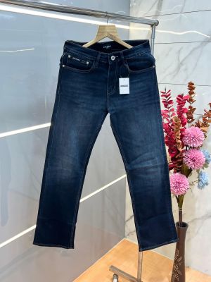 Balmai Paris blue Shade Straight fit Premium Imported Stretchable Lycra Fabric Denim with Back Metal Design 3842