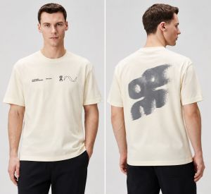 On Cloud Round Neck T-shirt Cream
