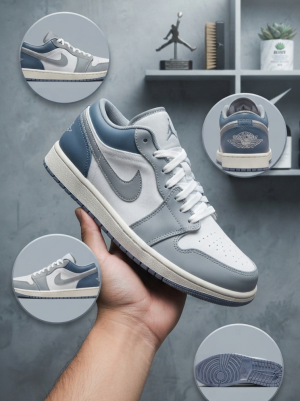 NIKKE AIR JORDAN 1 LOW ASHEN SLATE