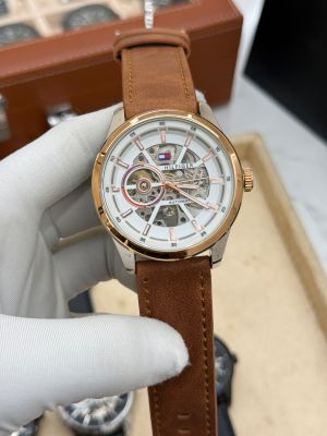 Tommy Hilfigr_Automatic Gold Brown Leather Fa 1544