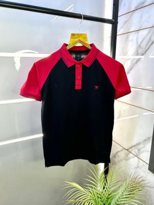 Sale Hacket Black Polo Premium Collar Neck T-shirt F2758-BL