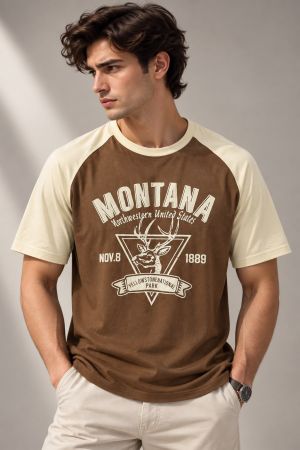 ZARRA John Life Premium Quality Embossed Print Round Neck Tshirt GZ_0493