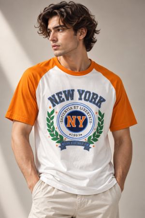 ZARRA John Life Premium Quality Embossed Print Round Neck Tshirt GZ_0492