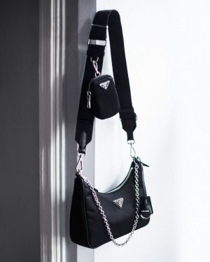 Pradda Re Edition 2005 nylon bag with box dust bag slingchain slingbelt pouch