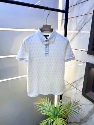 Tomm Hilfiger White Polo Premium Collar Neck T-shirt F5105-WH