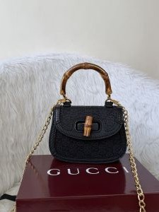 Guccci Bamboo 1947 Mini Top Handle SlingBag With Original Box & DustCover
