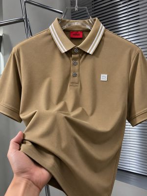 Boss Chest Logo Polo T-shirt Brown