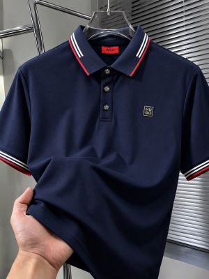 Boss Chest Logo Polo T-shirt Navy