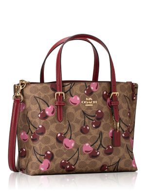 Coac Mollie Tote Bag 25 In Signature Canvas (multi colour) with box 5180