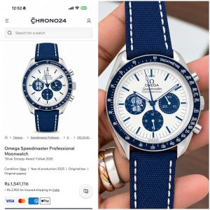 Omegg a Snoopy SpeedMaster Professional Automatic WC 247