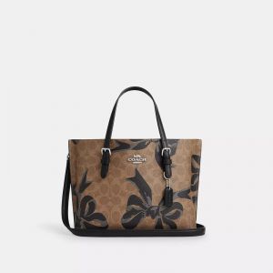 Coac Mollie Tote Bag 25 In Signature Canvas (multi colour) with box 5182