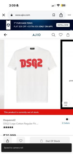 D Squared Round Neck T-shirt White