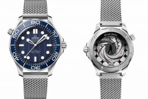 Omegg_a Seamaster Diver 300 Automatic silver blue