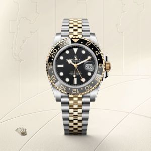 Roleex Men GMT Master ll Gold Silver