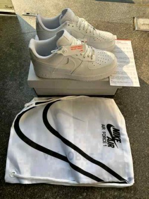 Nikkee airforce 1 white pure leather heavy quality 171