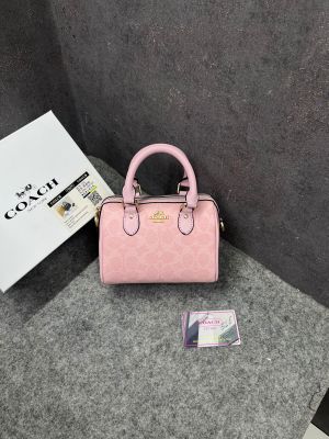 Coacch Mini Rowan Crossbody Signature Pink With OG Box & Dust Cover Pink