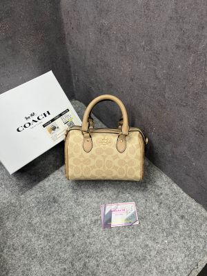 Coacch Mini Rowan Crossbody Signature Apricot With OG Box & Dust Cover Apricot