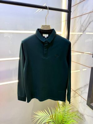 Lacost Green Polo Neck Full Sleeves Premium Collar T-shirt F5115-GR