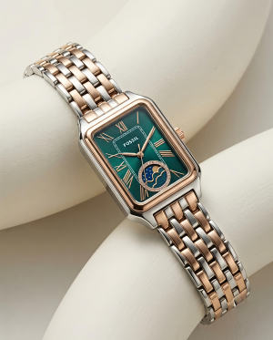 Fossii_l Raquel Sun Moon 2Ton Rose-Gold Green