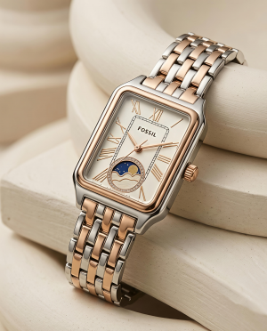 Fossii_l Raquel Sun Moon 2Ton Rose-Gold White