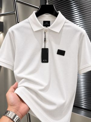AX Chest Logo Polo T-shirt White