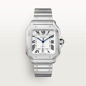 Cartiie_r Santos Automatic Silver-White