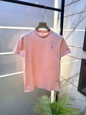 Ralp Lauren Pink Premium Round Neck Polo T-shirt F5120-PI